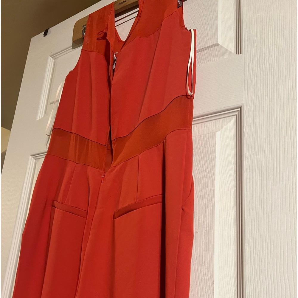 Orange Rachel Roy jumpsuit